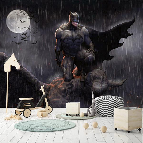 Batman Çocuk Odası 3D Duvar Kağıdı